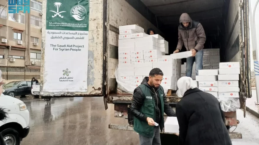 سلمان للإغاثة يوزّع 1787 كرتون تمر في دمشق