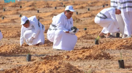 هيئة تطوير محمية الملك سلمان الملكية تنظم مبادرة لزراعة 3000 شتلة