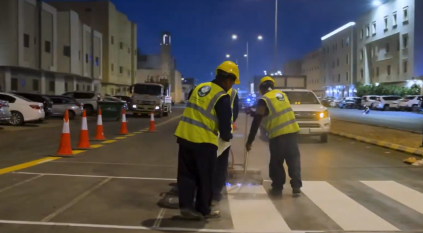 أمانة الرياض تنفذ دهانات أرضية بطول مليوني متر لرفع جودة الطرق