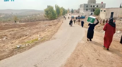 سلمان للإغاثة يوزّع 1.957 سلة غذائية في إدلب