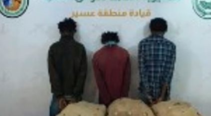 القبض على 3 إثيوبيين لتهريبهم 45 كيلوجرامًا من القات المخدر بعسير
