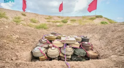 مسام ينزع 874 لغمًا من الأراضي اليمنية خلال أسبوع