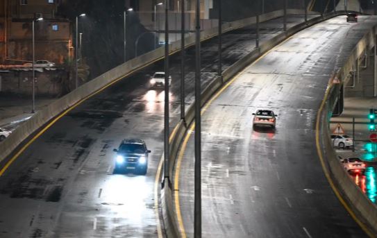 لقطات توثق الحالة المطرية على مكة المكرمة