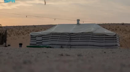 موسم التخييم في صحراء الشمال.. سياحة شتوية تتجدد كل عام