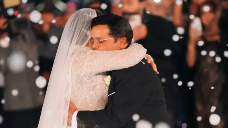 بحفل زفافها.. رسالة مؤثرة من هنيدي لابنته