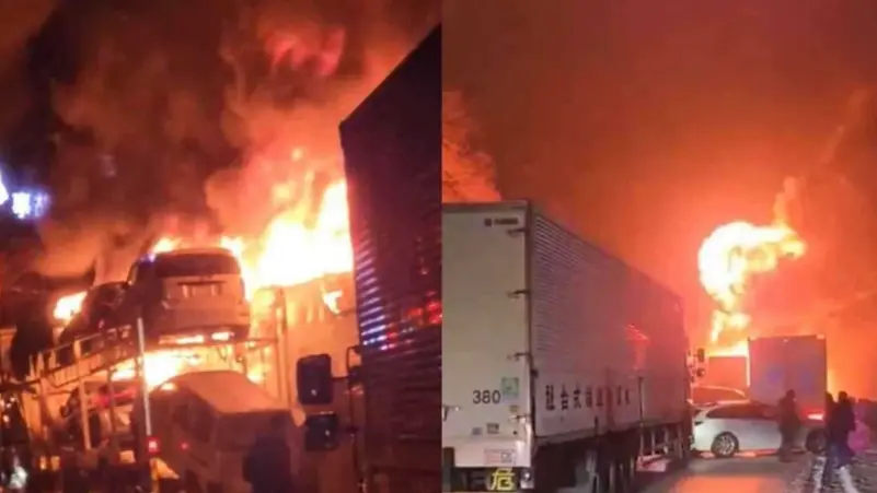 اليابان.. مقتل وإصابة 27 شخصاً في تصادم مروع بين 50 سيارة