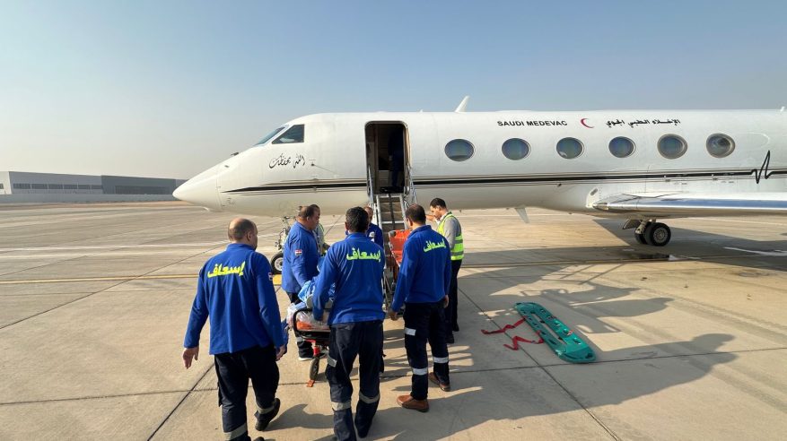 إخلاء طبي جوي لمواطن من القاهرة إلى السعودية