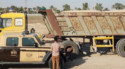 ضبط مقيم استغل الرواسب في الشرقية 