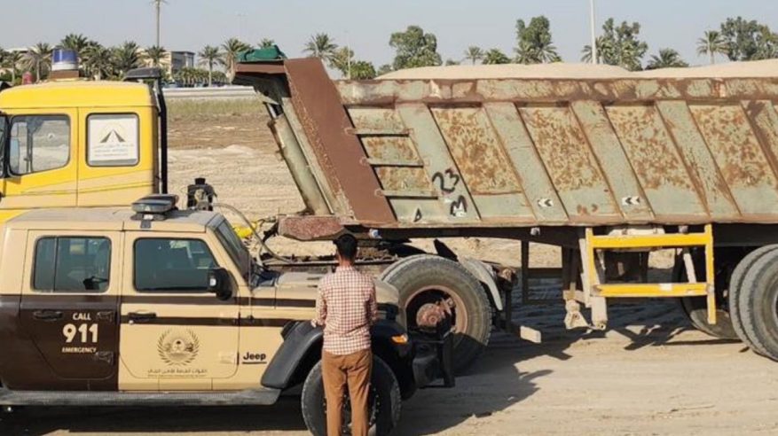 ضبط مقيم استغل الرواسب في الشرقية 