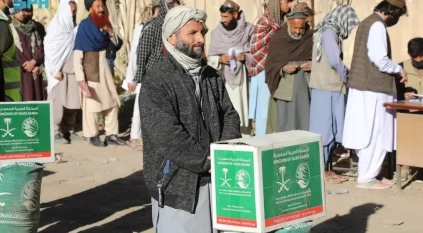 سلمان للإغاثة يوزّع 2.000 سلة غذائية في بغلان بأفغانستان