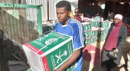 سلمان للإغاثة يوزّع ألف سلة غذائية شمال كردفان السودانية