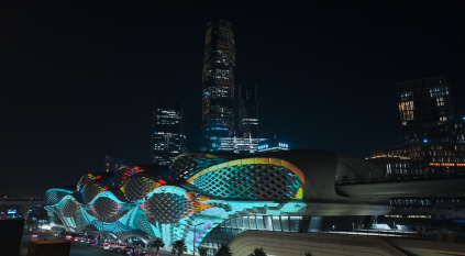 احتفال نور الرياض يقدّم أول تجربة ضوئية في محطات القطار