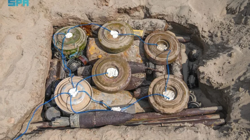 “مسام” ينزع 961 لغمًا من الأراضي اليمنية خلال أسبوع