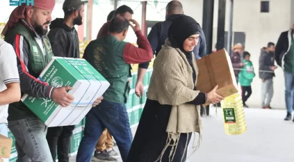 سلمان للإغاثة يوزّع 1012 سلة غذائية و1012 كرتون تمر في البقاع اللبنانية