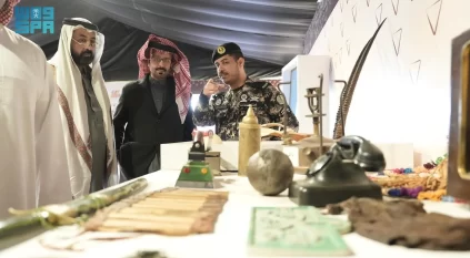 مقتنيات نادرة في جناح قوات أمن المنشآت بواحة الأمن