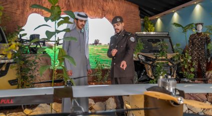 الأمن البيئي يشارك في واحة الأمن بمهرجان الإبل بأحدث التقنيات والآليات