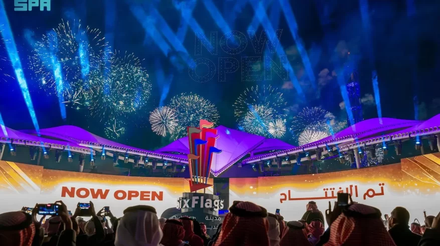 لقطات من افتتاح متنزه Six Flags مدينة القدية