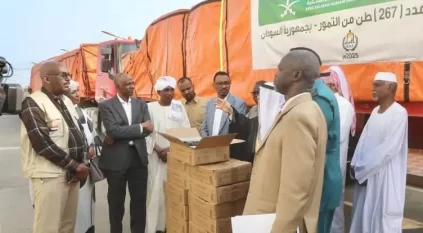 سلمان للإغاثة يدشّن مشروع توزيع 267 طنًا من التمور في السودان