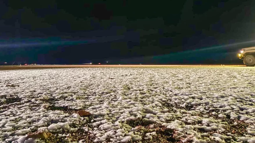 لقطات لأمطار وثلوج حائل