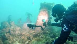 اكتشاف جدار حجري عمره 7 آلاف عام تحت الماء قبالة سواحل فرنسا