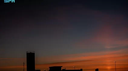 رصد العمود الضوئي في سماء الشمالية