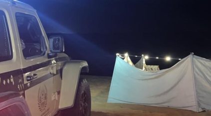 ضبط مواطن ارتكب مخالفة التخييم دون ترخيص في محمية الملك عبدالعزيز 