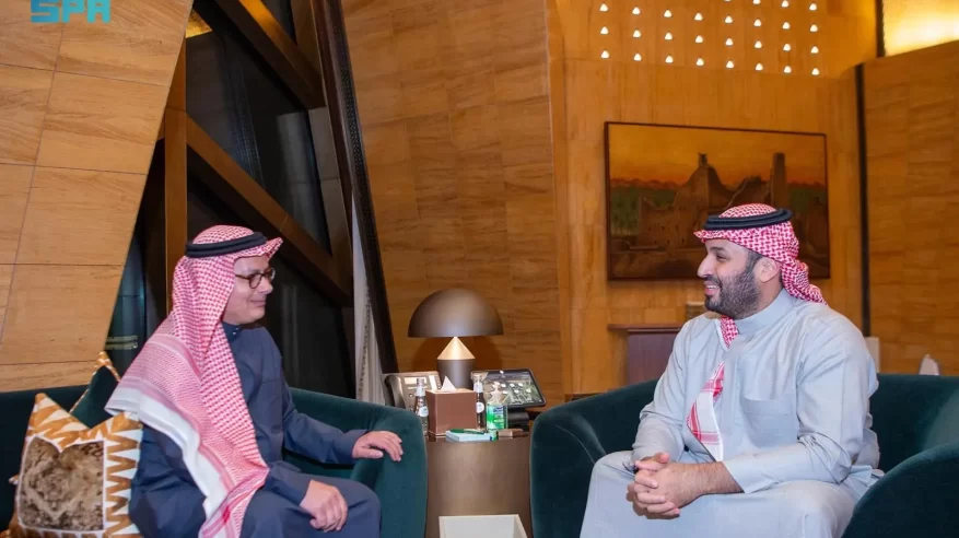 ولي العهد يستقبل البروفيسور عمر ياغي بمناسبة فوزه بجائزة نوبل في الكيمياء