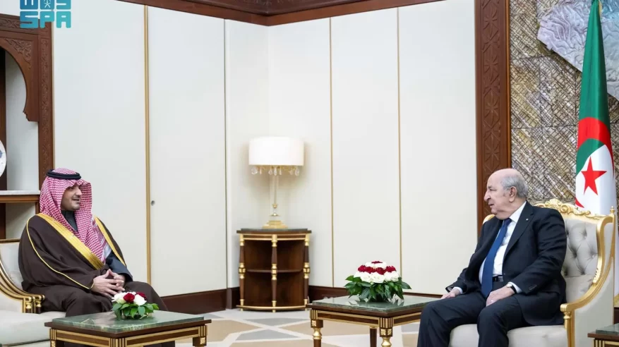 بناءً على توجيه ولي العهد.. عبدالعزيز بن سعود يلتقي رئيس الجزائر
