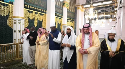 رئيس وزراء مالي يزور المسجد النبوي