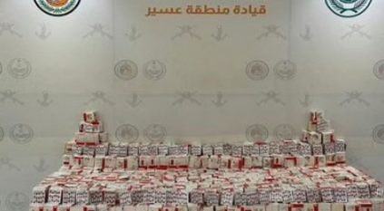 إحباط تهريب أكثر من 187 ألف قرص مخدر بعسير