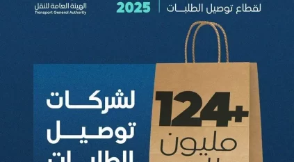 نشاط توصيل الطلبات يواصل نموه مسجلًا 124 مليون عملية طلب