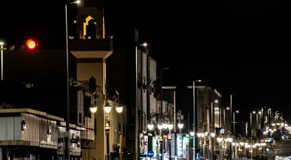 رصد اقتران هلال رمضان مع نجم المبسوطة والمشتري من سماء الشمالية