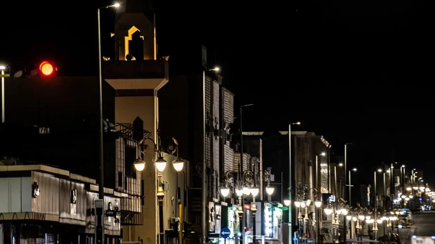 رصد اقتران هلال رمضان مع نجم المبسوطة والمشتري من سماء الشمالية