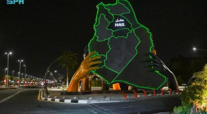 حائل تكتسي حلة وطنية تمزج بين رمزية التأسيس وأجواء رمضانية