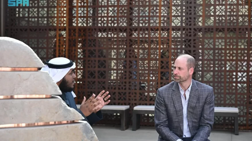 فنون العُلا تستوقف ولي عهد بريطانيا خلال زيارته للمحافظة