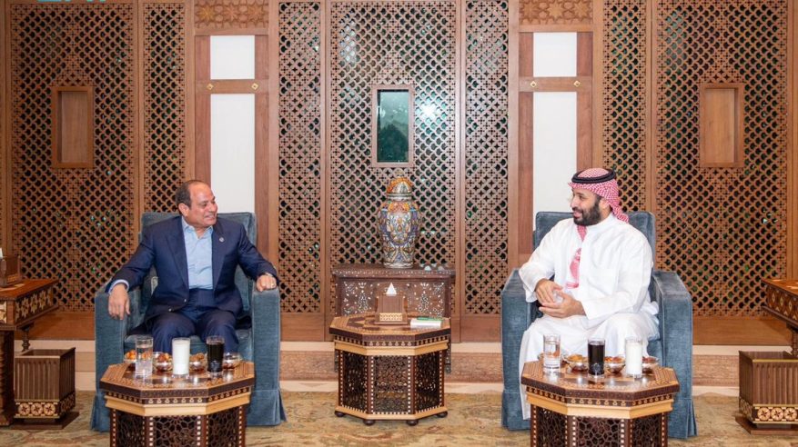 لقاء محمد بن سلمان والسيسي يبحث ملفات مرتبطة بأمن المنطقة واستقرارها