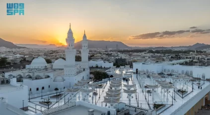 تهيئة المصليات والمواقف بمركز القبلتين الحضاري خلال رمضان