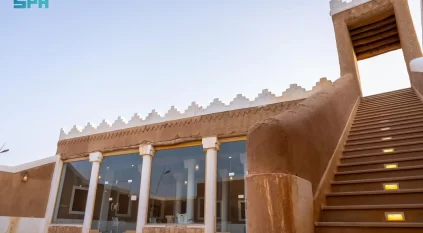 مشروع الأمير محمد بن سلمان يطوّر مسجد عقلة الصقور بالقصيم على الطراز النجدي