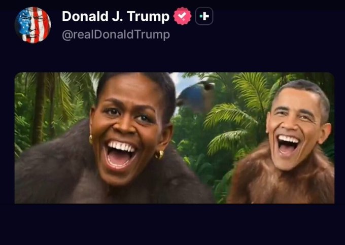 ترامب يرفض الاعتذار عن نشر الفيديو المسيء لـ أوباما زوجته