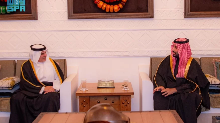 محمد بن سلمان يستقبل ولي عهد مملكة البحرين