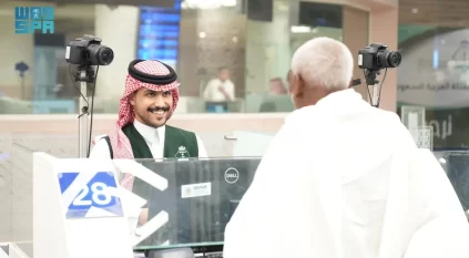 جوازات مطار الملك عبدالعزيز تستقبل أولى رحلات ضيوف الرحمن القادمين للعمرة خلال رمضان