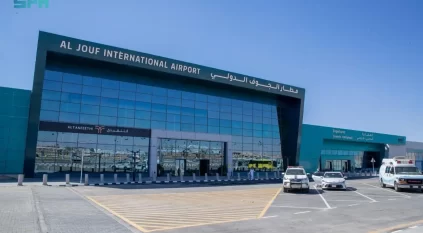 بدء تشغيل مطار الجوف الدولي الجديد واستقبال أولى رحلاته