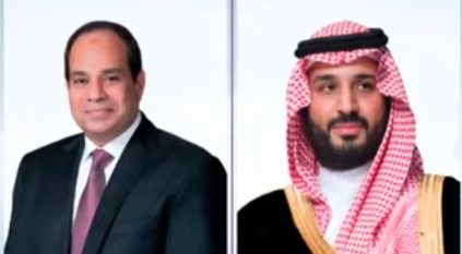 ولي العهد يبحث مع الرئيس المصري تطورات الأوضاع الخطيرة في المنطقة