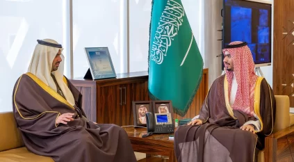 راكان بن سلمان يستقبل أمين الرياض ويبحث الخدمات والمشروعات في المحافظة