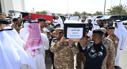 الكويت تشيّع شهيدي الواجب ضحايا العدوان الإيراني