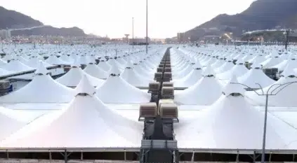 الحج والعمرة: مقاعد حجاج الداخل في أبراج منى كاملة العدد