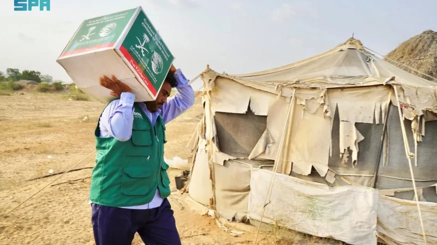 سلمان للإغاثة يوزع 500 سلة غذائية في النيل الأبيض السودانية