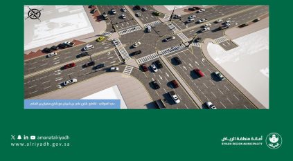 تنفيذ معالجات هندسية لتقاطعات رئيسة في غرب وجنوب الرياض