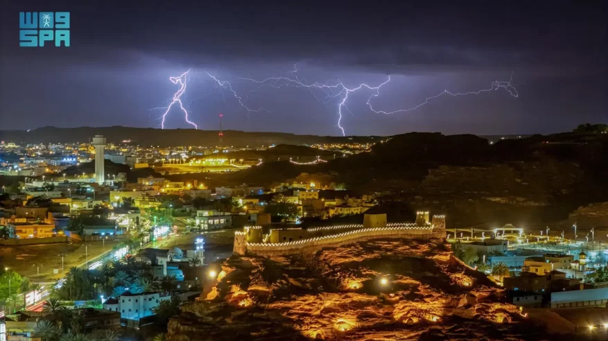 أمطار غزيرة على الجوف ومحافظاتها ولقطات توثق