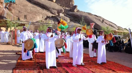 العرضة السعودية في حائل بمناسبة عيد الفطر تثري تجربة الزوار